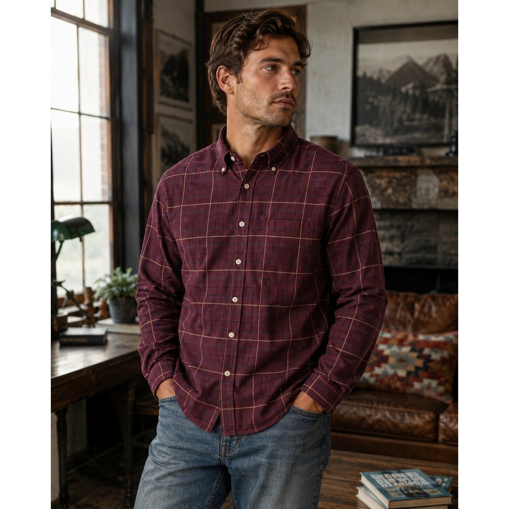 Brooks Brothers Shirt Mens Large Red Button Down Preppy Classic Workwear